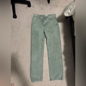 Princess Polly Women's Green and Khaki Jeans